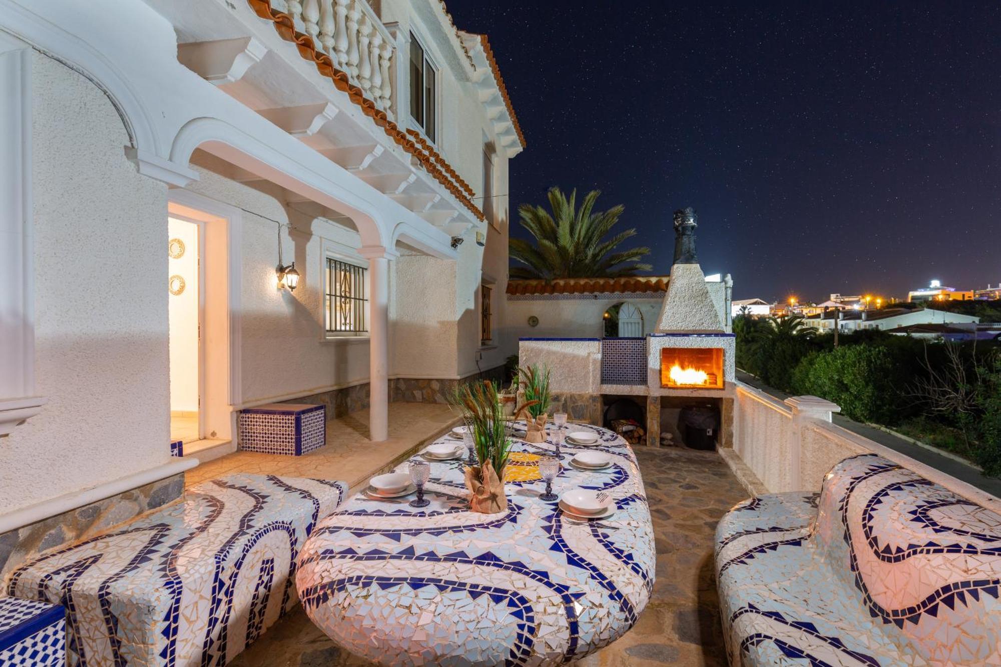 Fidalsa Grand Mediterranean Beachfront Villa Playa Flamenca Esterno foto