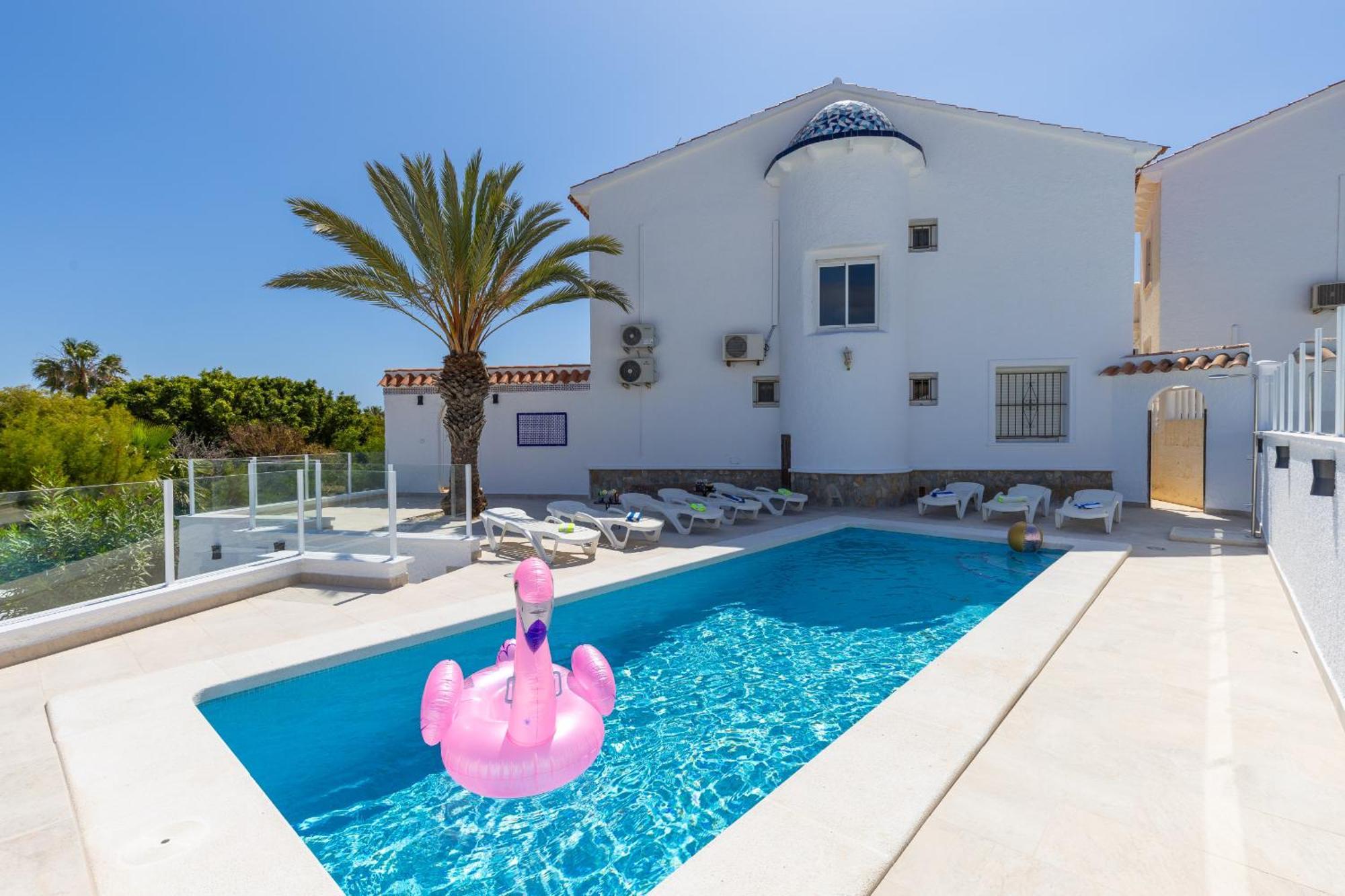 Fidalsa Grand Mediterranean Beachfront Villa Playa Flamenca Esterno foto